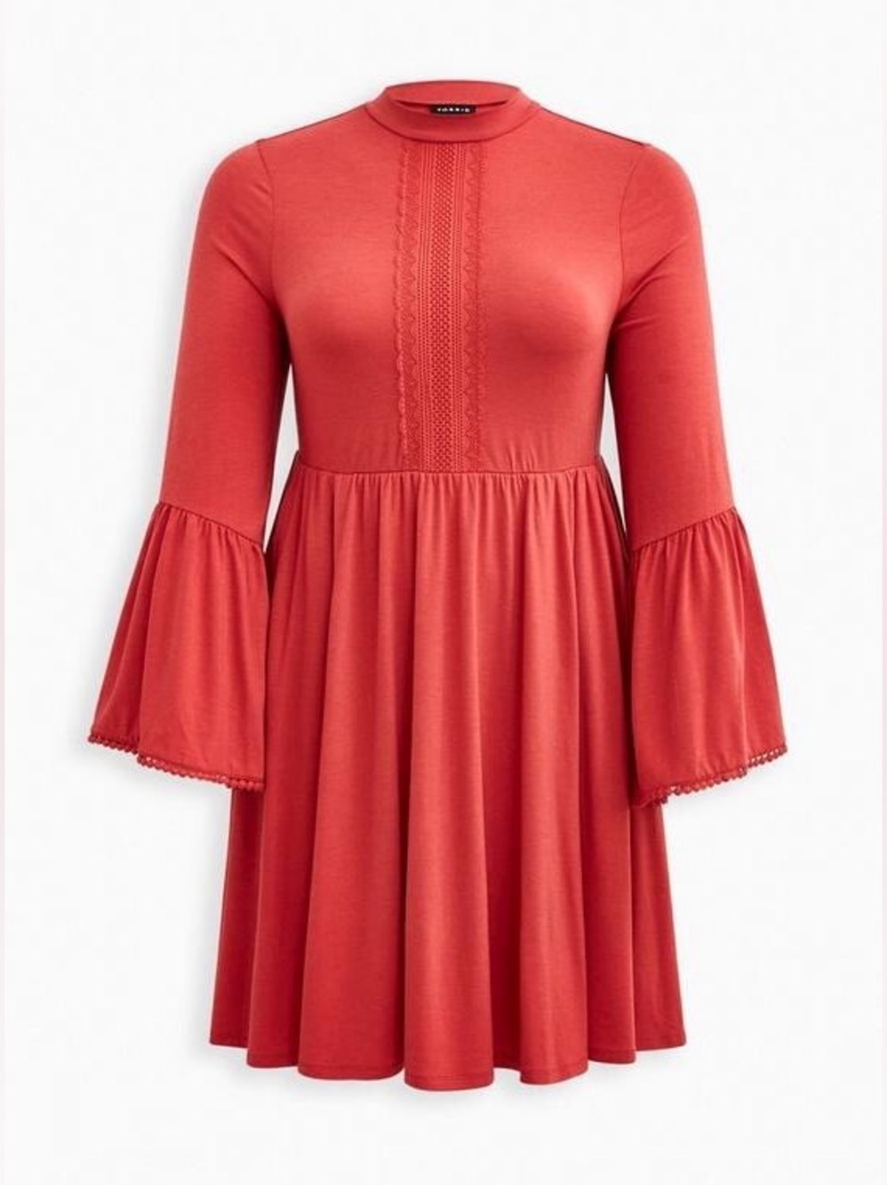 Torrid Cranberry Mock Neck Dress